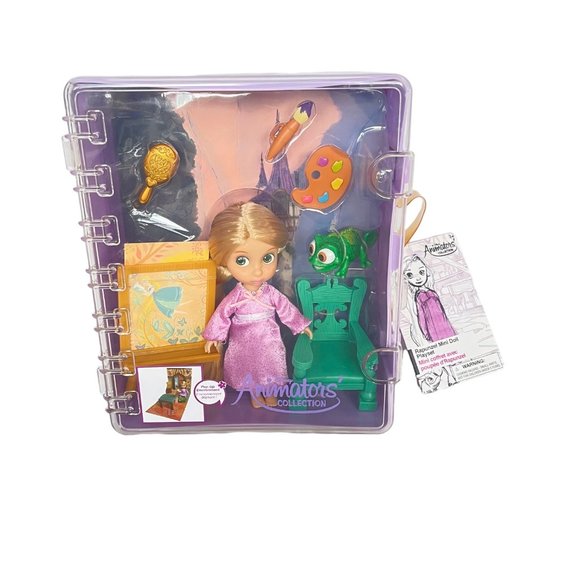 Disney Store Animators Collection Tangled Rapunzel Mini Doll Playset - Picture 2 of 6